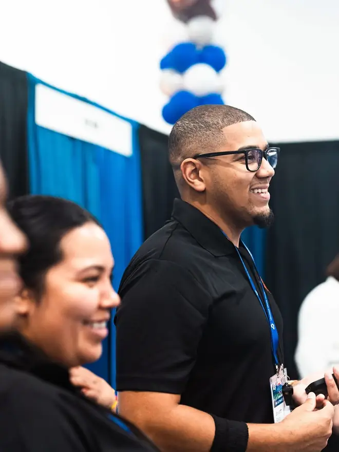 Bryant Rosario and the Maze Marketing team at the Maximum Quality Foods food show
